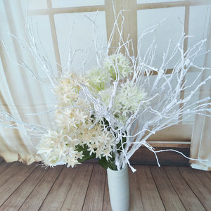 Queyiyi Fleurs artificielles, branches de corail blanches, 30cm-100cm, décoration de mariage et de maison - Product Image 3