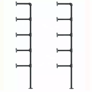 Étagère de tuyau industriel DIY avec bride de raccord de tuyau en fer malleable 3/4 support de bride - Product Image 3