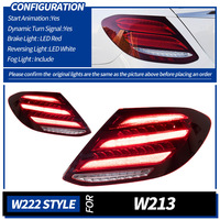 Luz Trasera LED Homologada ECE R7 para Mercedes Benz Clase E W213 2016-2020, Conexión Plug and Play, Carcasa Resistente a la Corrosión