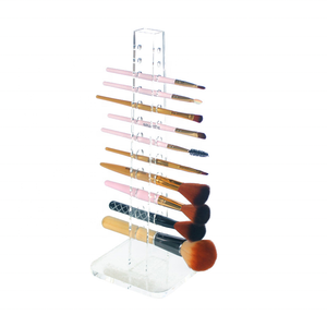 <span class=keywords><strong>Torre</strong></span> de brocha de maquillaje acrílica transparente para venta al por menor - Product Image 2