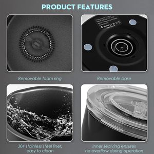 Espumador de Leche Automático de Acero Inoxidable Calentado para el Hogar, Máquina de Espuma de Leche de 500ml, Venta al por Mayor - Product Image 5