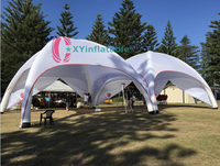 Tente publicitaire gonflable personnalisée en PVC et Oxford avec design 3D gratuit, type de modèle pour événements extérieurs et salons professionnels
