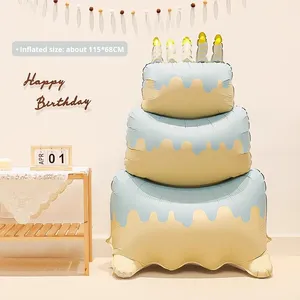 <span class=keywords><strong>Feiyue</strong></span> inストックマット漫画スタンディングベースマジックケーキバルーン3層ケーキホイルバルーン赤ちゃんの誕生日パーティーデコレーション用 - Product Image 6
