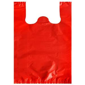 Sacs poubelles en plastique PE rouges festifs en gros avec logo personnalisé et poignées épaisses pour la maison, le marché, l'hôtel, la cuisine, emballés en boîte - Product Image 1