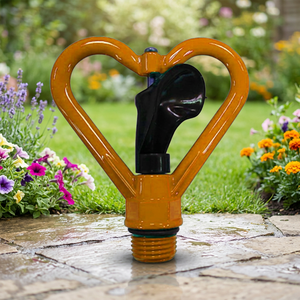Tête d'arrosage de remplacement en forme de cœur en zinc, acier inoxydable, ABS et caoutchouc, garantie 2 ans, pour jardinage longue durée - Product Image 2