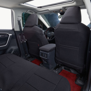 Housse de siège de voiture en cuir de luxe personnalisée EKR pour <span class=keywords><strong>Toyota</strong></span> <span class=keywords><strong>RAV4</strong></span> SUV, ensemble complet, cuir véritable, imperméable, vente en gros - Product Image 2
