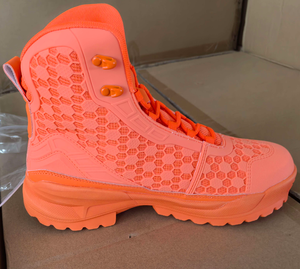 Bottes de randonnée tactiques d'extérieur AS33 5AA, orange fluorescent, design en maille nid d'abeille, bottes montantes de protection de la cheville, durables - Product Image 4