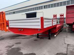 LUEN Haute Qualité 3 Axels 60ton Lowboy Excavator Transport Semi Remorque Camions de LUEN AUTO - Product Image 3