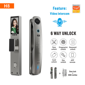 וידאו tuya דלת חכם מנעול 3D פנים הכרה פנים מצלמה בית חכם cerradura עם מנעולים דיגיטליים סיסמה - Product Image 2