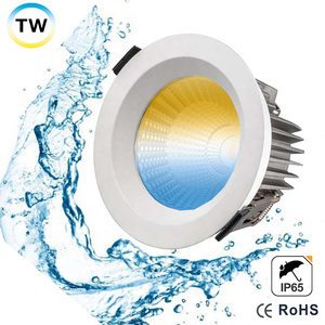 Benory 12W IP65 Downlight <span class=keywords><strong>LED</strong></span> COB à lumière blanche réglable 2000-6000K avec contrôle intelligent KNX//Tuya, éclairage pour la maison et le bureau, CRI 95 PWM DMX - Product Image 1