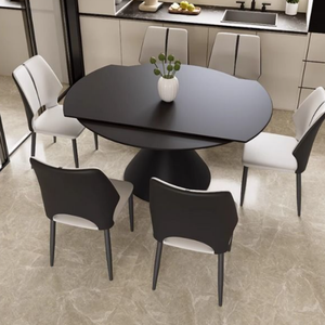 Set Tavolo da Pranzo Moderno Salvaspazio, Espandibile <span class=keywords><strong>e</strong></span> Convertibile, per 8 Persone, Telescopico a Doppio Uso - Product Image 3