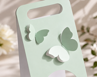 Scatola Pieghevole in Cartone Rigido con Finestra, Ritaglio a Farfalla, Laminazione Opaca Eco-Friendly, Logo Personalizzato, Confezione Regalo in Materiali Riciclati