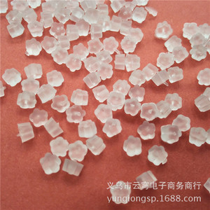 Tapones para los oídos con diseño de flor de ciruelo, resina plástica transparente, accesorios de joyería unisex para pendientes, origen Yiwu - Product Image 4