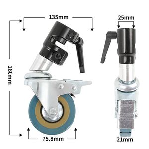 Heavy Duty C-Stand <span class=keywords><strong>Pied</strong></span> Roue Photographie Studio Vidéo Film Film <span class=keywords><strong>Photo</strong></span> Tir Lumière Boîte Souple En Acier Tré<span class=keywords><strong>pied</strong></span> Glide Roue Roulette - Product Image 6