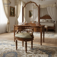Meubles EKAR |   Tabouret de toilette doré Héritage Impérial |   Chaise de dressing néoclassique de luxe