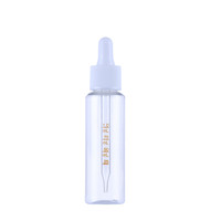Flacon compte-gouttes en plastique transparent de 5 ml, 10 ml, 30 ml, 60 ml, 80 ml avec bouchon compte-gouttes pour huile essentielle et emballage cosmétique