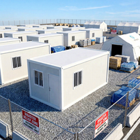 Maison conteneur démontable à montage facile, économique, préfabriquée pour la construction européenne et l'hébergement temporaire