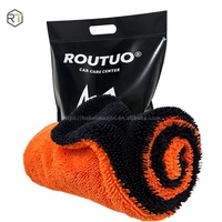 Serviette microfibre jetable pour voiture, sans eau, anti-peluchage, anti-décoloration, sans taches, pratique, pour le lavage et le séchage des tissus.