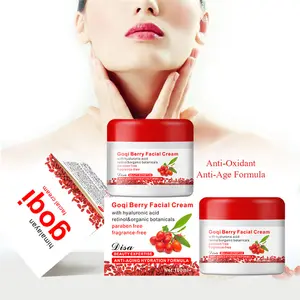 QQLR Bio de Marque Privée Éclaircissant Goji Crème Faciale Goqi Berry Lycium Chinensi Facial Crème Réparatrice