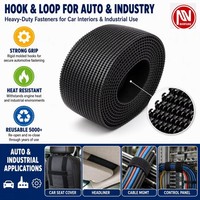 Bande auto-agrippante moulée par injection, souple, fine, élastique, écologique, en nylon, pour l'intérieur automobile et l'usage industriel