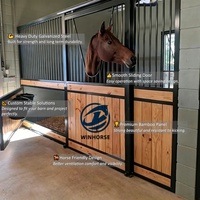 Stalles pour chevaux portables, durables et nécessitant peu d'entretien, avec structure en métal galvanisé, pour événements temporaires, fermes d'élevage, ranchs privés