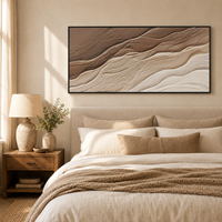 Peinture sur toile moderne abstraite Vague marine, Art mural texturé 3D de haute qualité, Paysages marins naturels, Tableau mural à suspendre pour hôtels