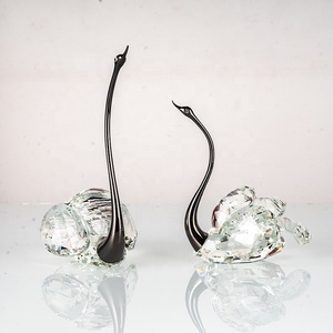 High-Grade K9 Crystal Swan Ornament for Wedding Birthday or Home Decor Laser Engraved Glass Souvenir with <strong>Love</strong> Theme - Product Image 5