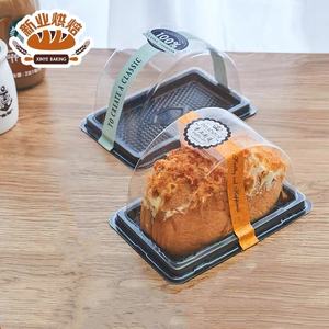 <span class=keywords><strong>Transparent</strong></span> PET Gâteau Rouleau Suisse Rouleau Tranche Conteneur Semi-<span class=keywords><strong>Cercle</strong></span> Blister Boîte Pain Boulangerie Pâtisserie Supermarchés Usage Industriel - Product Image 4