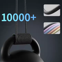 Imán USB C a USB Tipo C Cable de almacenamiento cable de datos de carga magnética trenzado de nailon retráctil para teléfono móvil