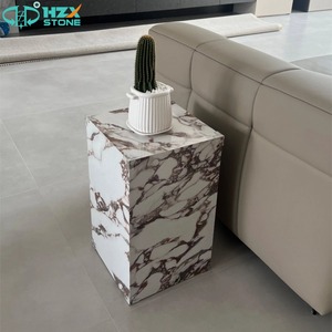 HZX Vente Chaude Pierre de Marbre Calacatta <span class=keywords><strong>Volia</strong></span> Polie et Étanche sur Mesure pour Socle et Table d'Appoint pour Villa et Maison - Product Image 2