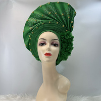 Foulard ethnique plissé en polyester à carreaux jaunes de style africain, accessoires élégants pour femmes noires, robes quotidiennes, double usage