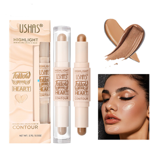 Stick de Maquillaje Corporal 2 en 1 <span class=keywords><strong>USHAS</strong></span>, Iluminador y <span class=keywords><strong>Contorno</strong></span> Facial en Barra, Lápiz en Crema para Contornear, Iluminar y Sombrear - Product Image 1