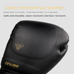 Guantes <span class=keywords><strong>de</strong></span> <span class=keywords><strong>Boxeo</strong></span> al por Mayor 10oz 12oz 14oz <span class=keywords><strong>de</strong></span> Cuero PU con Logo Personalizado para Entrenamiento <span class=keywords><strong>de</strong></span> Hombres 16 <span class=keywords><strong>Onzas</strong></span> - Product Image 4