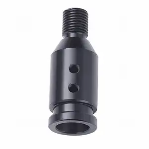 Universal Car Aluminum Black Anodized Quick Gear Shift Knob Adapter