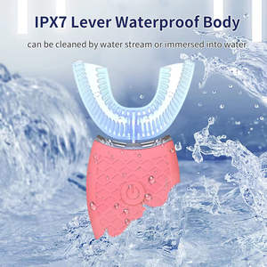 Nuevo Cepillo de Dientes Eléctrico Sónico para Adultos con Diseño en Forma de U, Cerdas Suaves, Resistente al Agua IPX7, Recargable, 3 Modos de Limpieza - Product Image 3