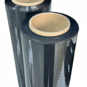 Черная стрейч-пленка из ЛПЭНП, высокопроизводительная, для ручной и машинной обмотки паллет, с высокой прочностью на растяжение, 20 микрон, экологичная упаковка - Product Image 3