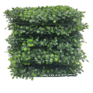 JS 4 Capas Buen Precio Césped Artificial Colgante Flor Pared Hierba Falsa Decoración de Pared para <span class=keywords><strong>Restaurante</strong></span> Interior - Product Image 1