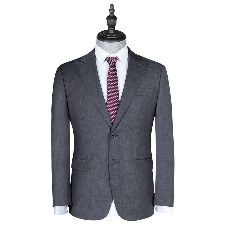 High end British Gray Wool Suit