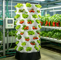 Système hydroponique tour d'ananas haute technologie, neuf et d'occasion, avec équipement d'éclairage LED pour jardin et moteur d'irrigation hydroponique pour usage domestique