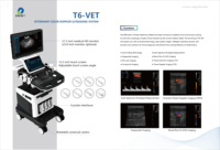 EURVET Échographe Doppler couleur sur chariot vétérinaire avec logiciel professionnel et système intelligent de gestion des données
