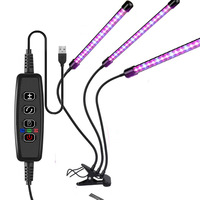 Lampes de culture LED COB 2021 pour plantes d'intérieur - Spectre complet pour la floraison et la germination avec variateur USB et minuterie
