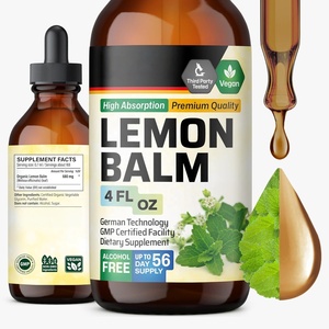 Gotas Líquidas de Balsamo de Limón de Marca Privada para el Alivio del Estrés, Extracto Orgánico de <span class=keywords><strong>Melissa</strong></span> para la Ansiedad y el Sueño, OEM - Product Image 1