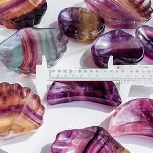 Cuenco de Cristal de Fluorita al por Mayor, Artesanía Popular Natural, Tallado a Mano, Pulido, Hermosa <span class=keywords><strong>Piedra</strong></span> Curativa para Decoración del Hogar - Product Image 2