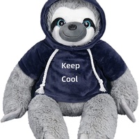 Peluche paresseux mignonne de 12 pouces en polyester avec rembourrage en coton PP, vente en gros, article transfrontalier le plus vendu