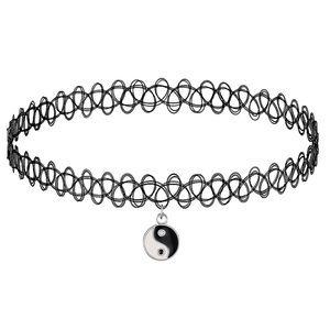 <span class=keywords><strong>Collier</strong></span> ras du <span class=keywords><strong>cou</strong></span> en cuivre noir style <span class=keywords><strong>tatouage</strong></span> - Pendentif papillon chaîne bambou style sportif pour femmes, adolescentes, soirées et usage quotidien - Product Image 1