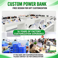 Batterie externe HYTO OEM ODM 10000mAh avec 4 câbles intégrés, affichage LED 5v2a, Powerbank, cadeau d'entreprise, logo personnalisé, chargeur portable
