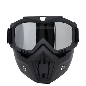 LR AUTO kacamata bersepeda wajah penuh, helm sepeda motor miopia olahraga luar ruangan, kaca depan, desain baru, populer