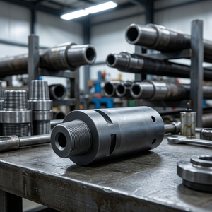 Adaptateur en acier forgé à double filetage pour la connexion de tuyaux de forage - Product Image 4