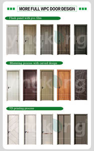 Puerta Interior de WPC de Alta Calidad Jiuyixing, Proceso de <span class=keywords><strong>Pintura</strong></span> 5D, Aislamiento Acústico, Impermeable, Puerta Precolgada para Baño de Hospital - Product Image 6