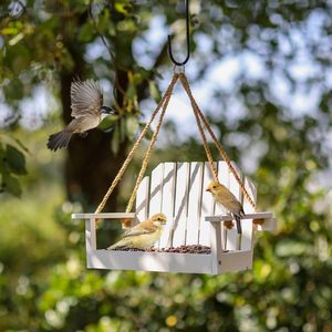 Alimentador de pájaros de <span class=keywords><strong>silla</strong></span> colgante de madera independiente económico de alta calidad para exteriores - Product Image 5